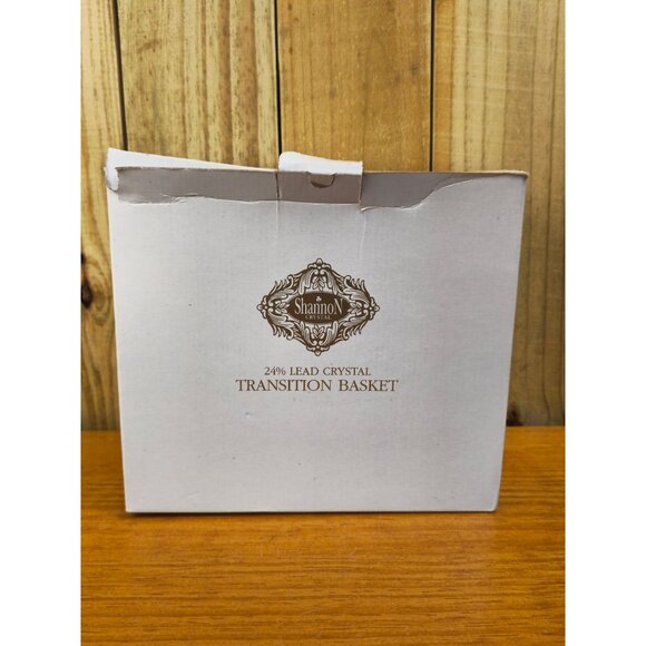 Vintage Shannon Godinger Crystal Basket, Original Box - Picture 2 of 15